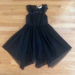 H&M Black Bat Halloween Tulle Girl's  Dress Size Youth 9-10
